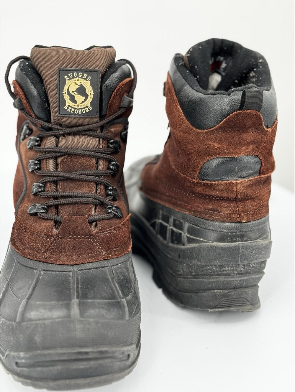 Rugged Exposure Mammoth II Thermolite Insulated Winter Boots Men’s 11M Leather